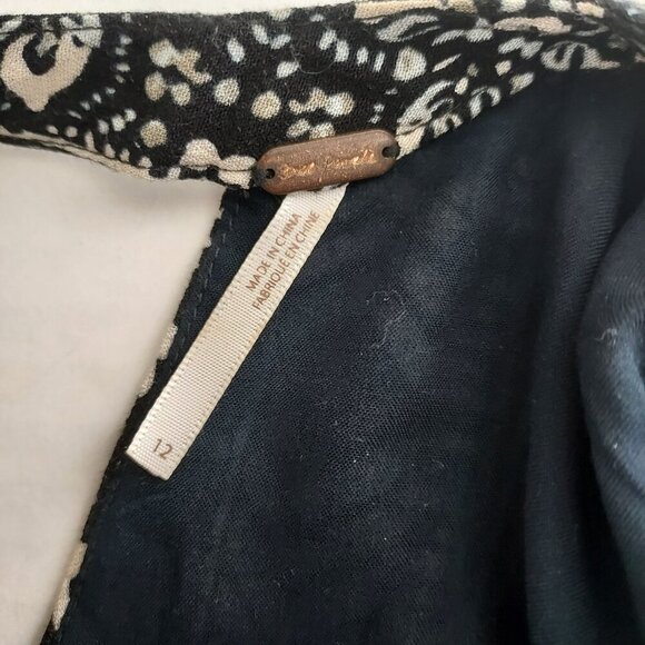 Free People Tegan Border Printed Mini Dress Size 12 - Picture 16 of 16